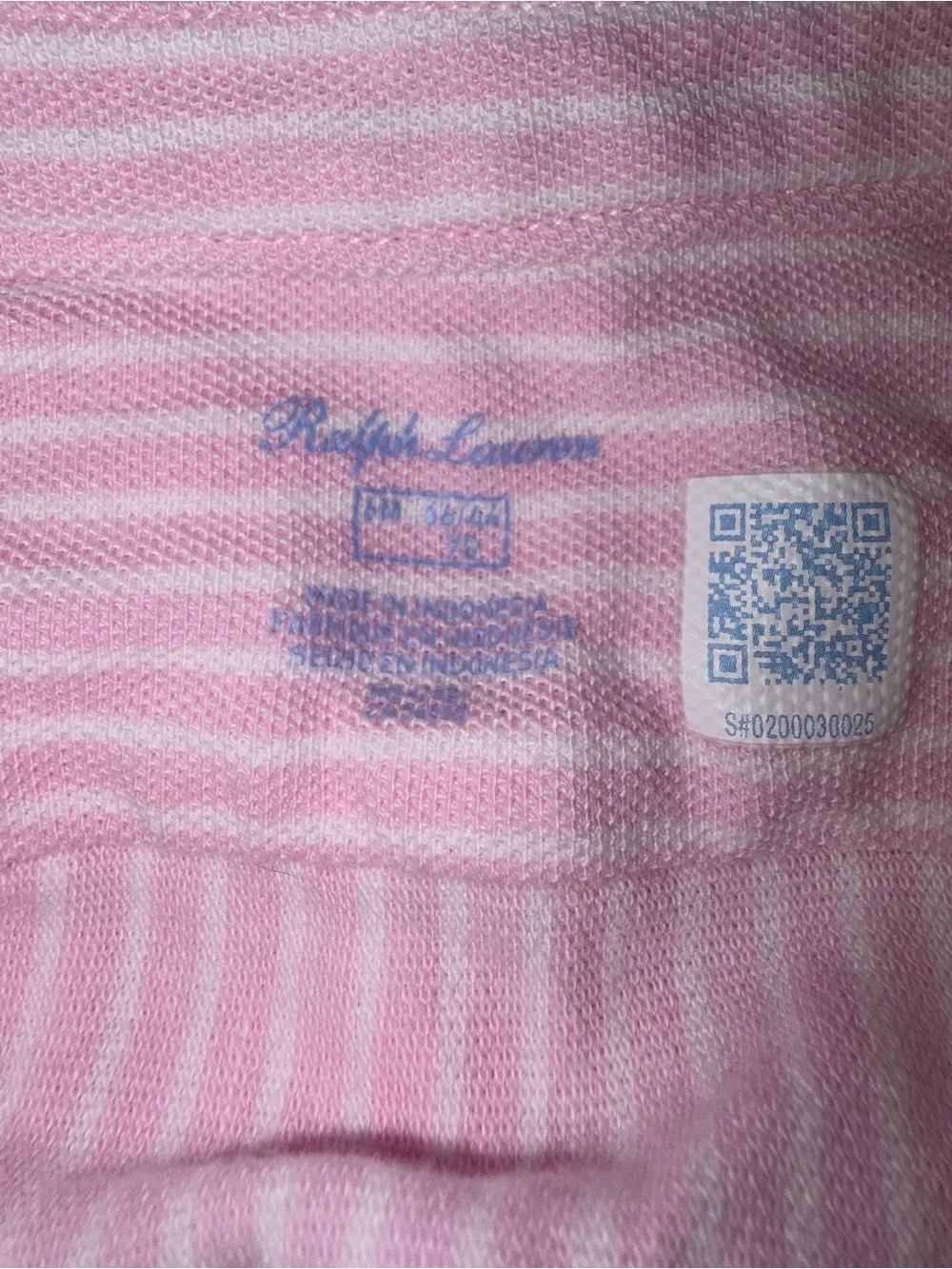 Ralph Lauren Pink and White Striped Polo Dress with Embroidered Logo